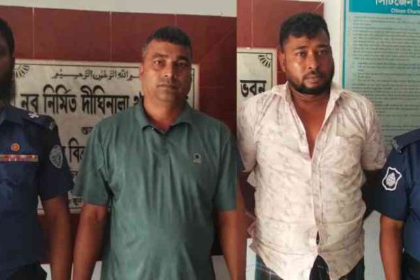 খাগড়াছড়ি দীঘিনালায় ইউপি সদস্যসহ গ্রেপ্তার দুই