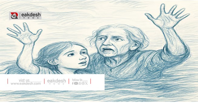 নেত্রকোনার নদীতে মিলল দাদি-নাতনির নিখোঁজ লাশ