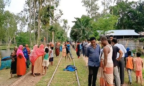 এক বিজিবি সদস্যের আত্মপ্রস্থান রেললাইনে